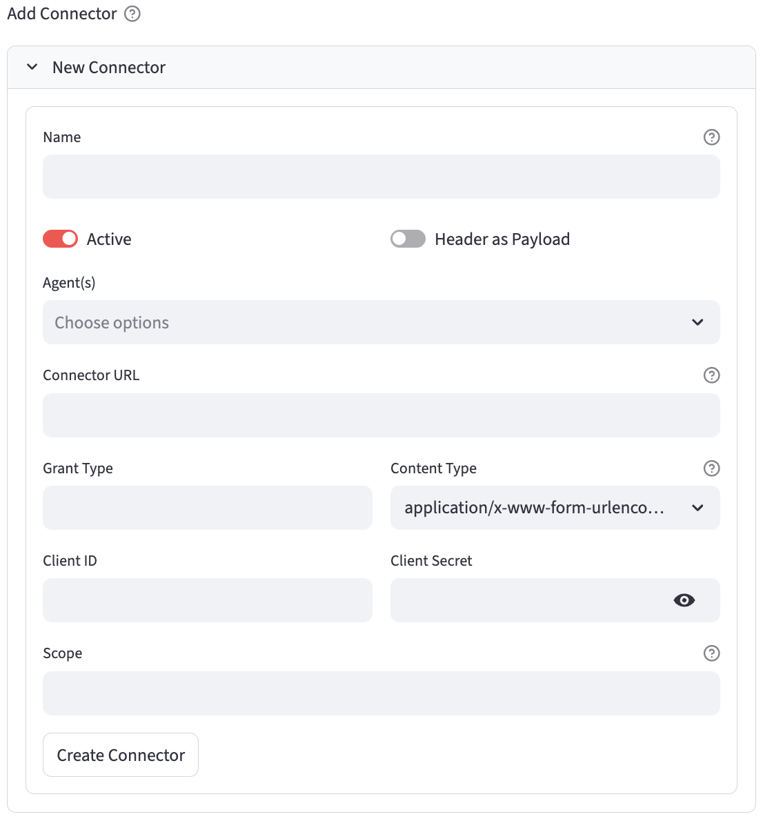 Add Connector