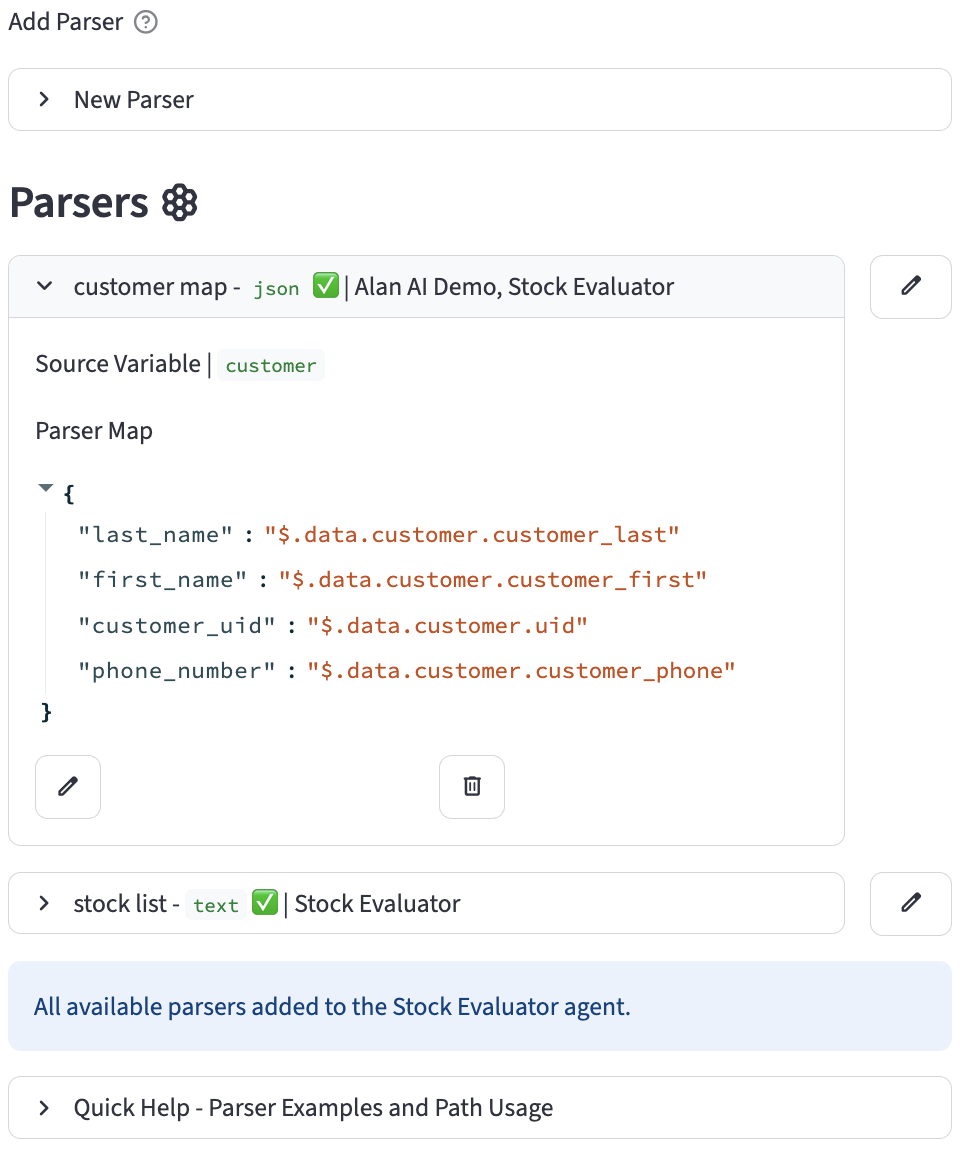 Parser List